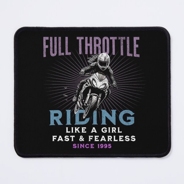 Item preview, Full Throttle - Riding Like a Girl Since 1995 designed and sold by LegendaryDesigns.