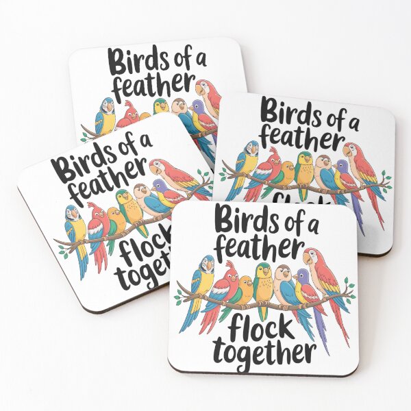 Item preview, Birds of a Feather Flock Together - Charming Bird-Themed Design designed and sold by Petpixy.