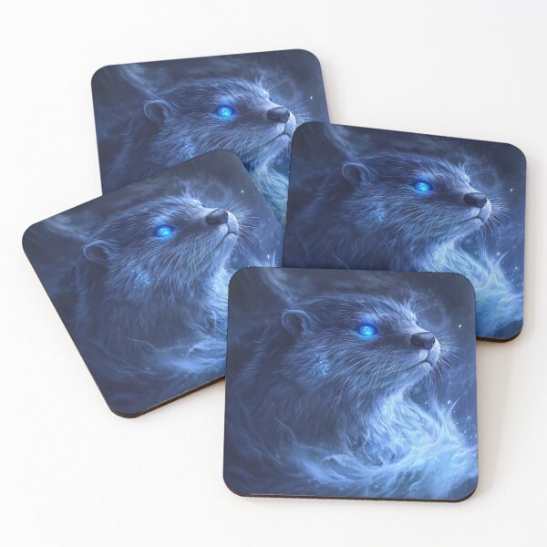 Item preview, Blue Otter Portrait designed and sold by NicolasGlowArt.