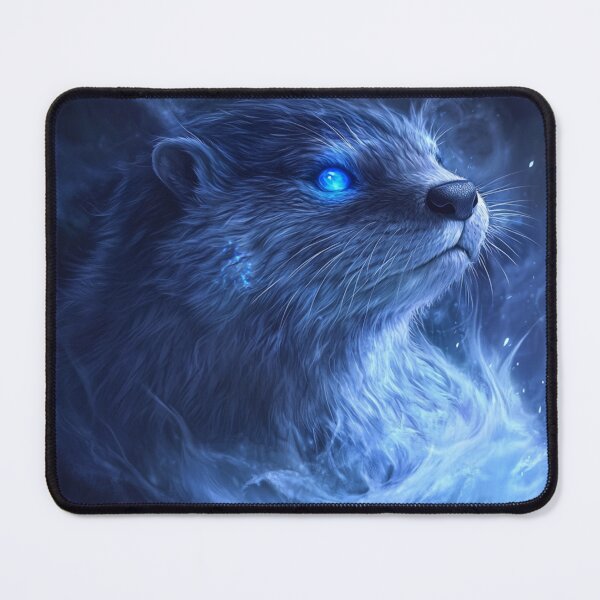 Item preview, Blue Otter Portrait designed and sold by NicolasGlowArt.
