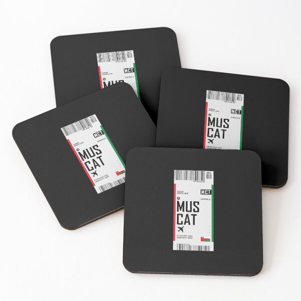 Item preview, Muscat Boarding Pass Oman Travel Ticket Sticker designed and sold by TulipaGraphics.