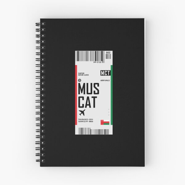 Item preview, Muscat Boarding Pass Oman Travel Ticket Sticker designed and sold by TulipaGraphics.