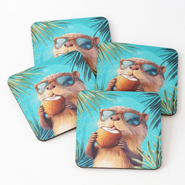 Item preview, Summer Otter Portrait designed and sold by NicolasGlowArt.