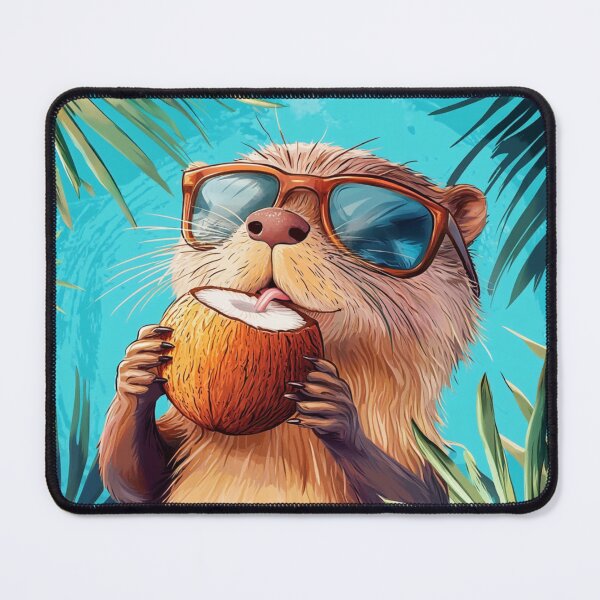 Item preview, Summer Otter Portrait designed and sold by NicolasGlowArt.