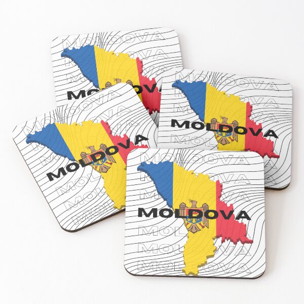 Item preview, Flag Map of Moldova designed and sold by nyblydd.