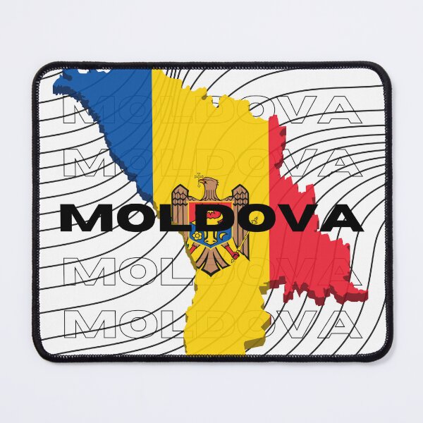Item preview, Flag Map of Moldova designed and sold by nyblydd.