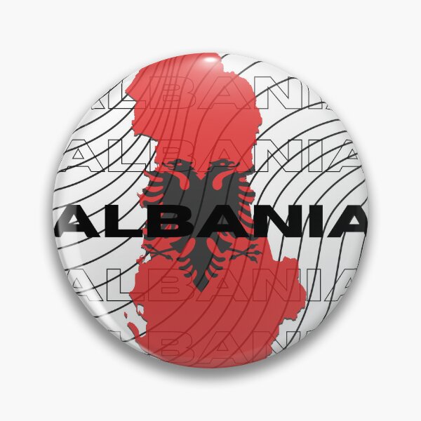 Item preview, Flag Map of Albania designed and sold by nyblydd.