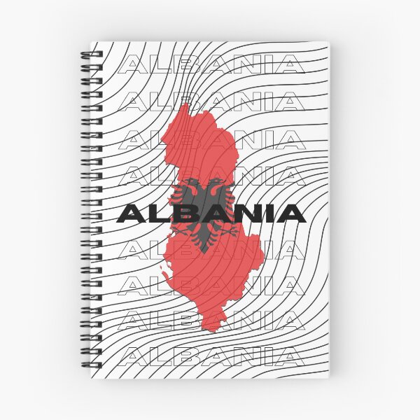 Item preview, Flag Map of Albania designed and sold by nyblydd.