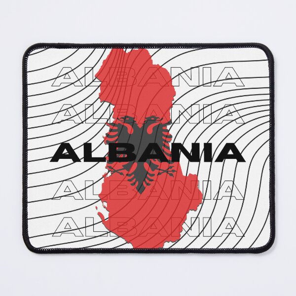 Item preview, Flag Map of Albania designed and sold by nyblydd.
