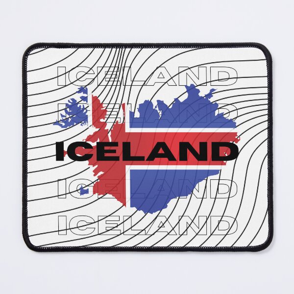 Item preview, Flag Map of Iceland designed and sold by nyblydd.