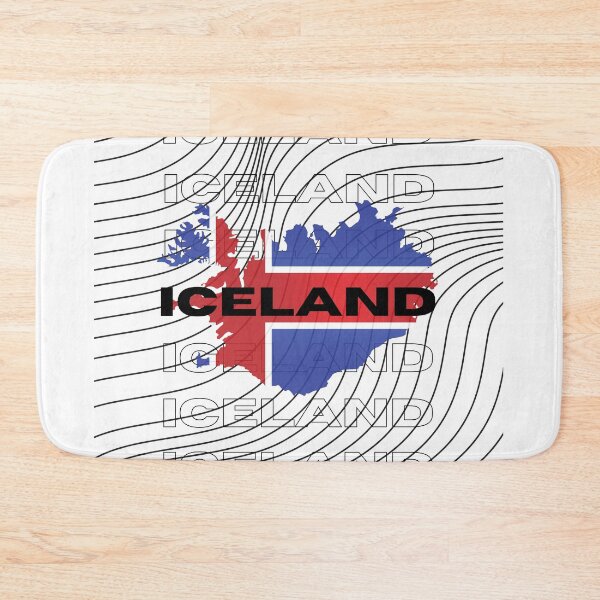 Item preview, Flag Map of Iceland designed and sold by nyblydd.