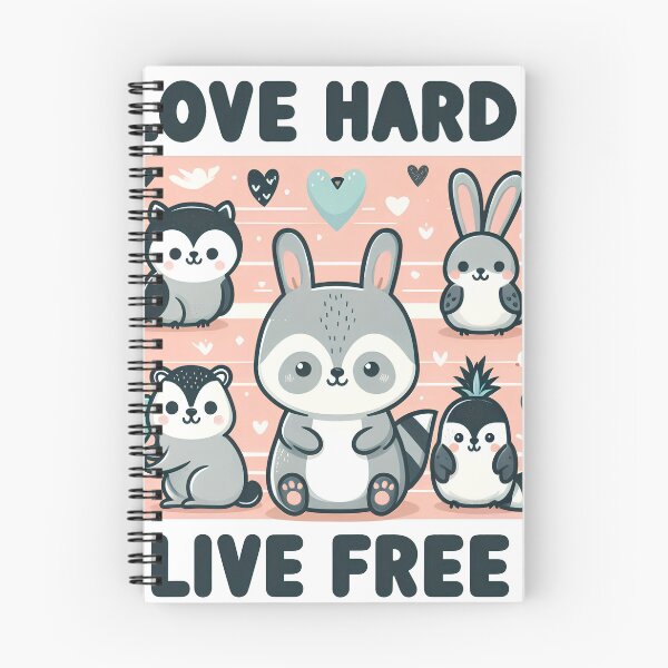 Item preview, Love Hard, Live Free designed and sold by Animal-Mania.