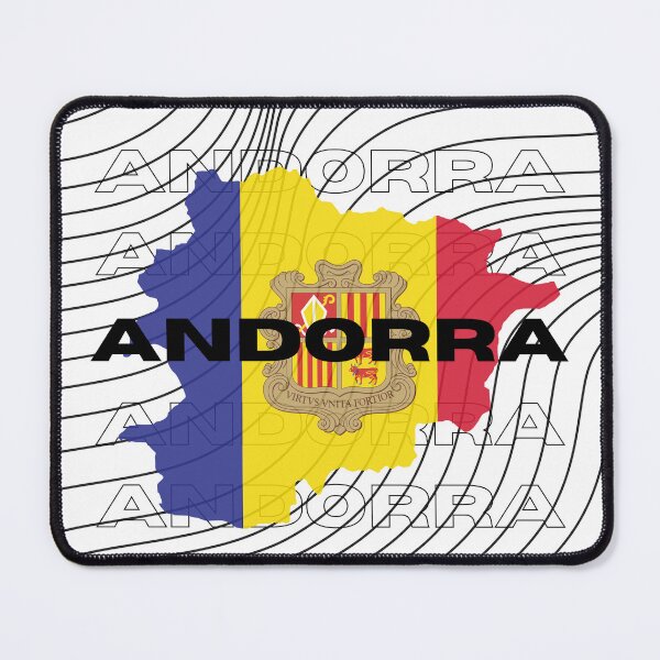 Item preview, Flag Map of Andorra designed and sold by nyblydd.