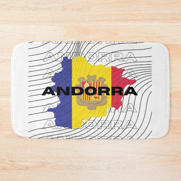 Item preview, Flag Map of Andorra designed and sold by nyblydd.
