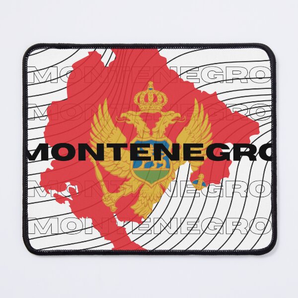 Item preview, Flag Map of Montenegro designed and sold by nyblydd.