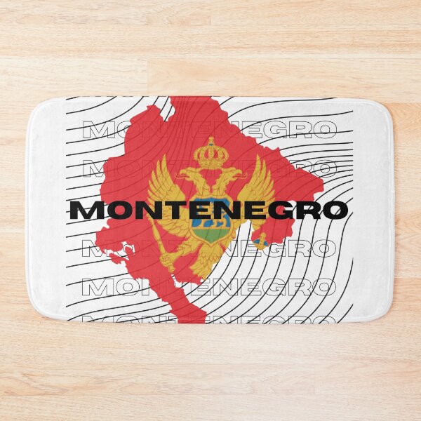 Item preview, Flag Map of Montenegro designed and sold by nyblydd.