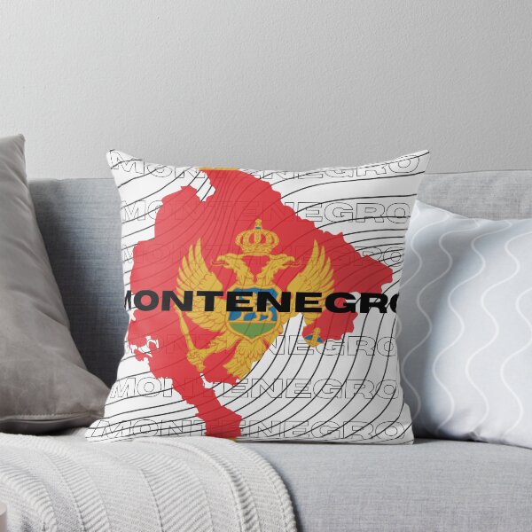Item preview, Flag Map of Montenegro designed and sold by nyblydd.