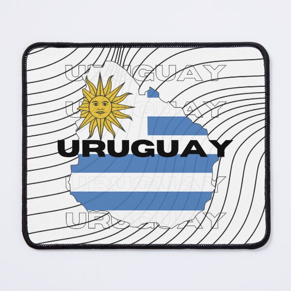 Item preview, Flag Map of Uruguay designed and sold by nyblydd.
