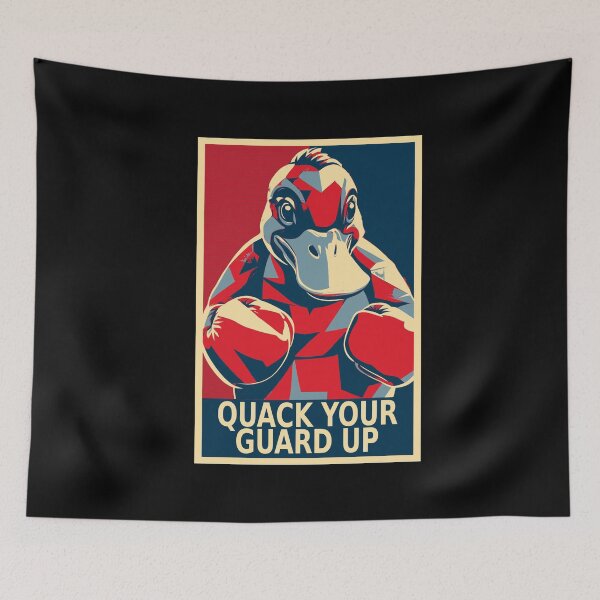 Item preview, Quack Your Guard Up Boxing Duck HOPE designed and sold by TrueArtsStore.