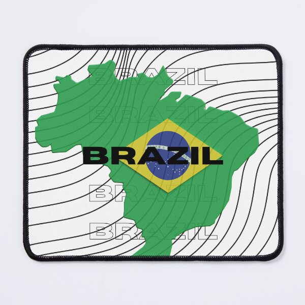 Item preview, Flag Map of Brazil designed and sold by nyblydd.
