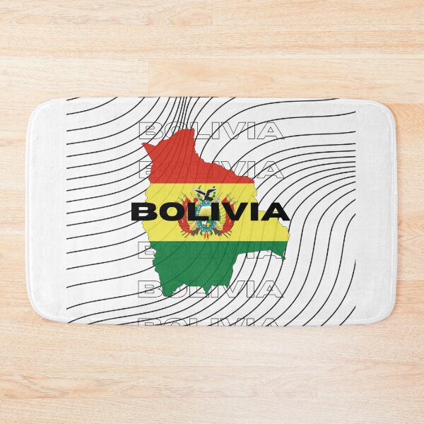 Item preview, Flag Map of Bolivia designed and sold by nyblydd.