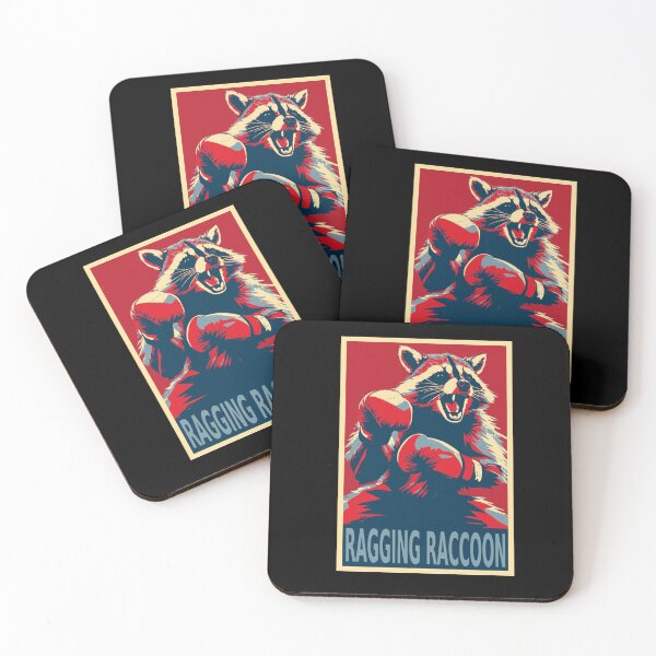 Item preview, Ragging Raccoon Boxing HOPE designed and sold by TrueArtsStore.