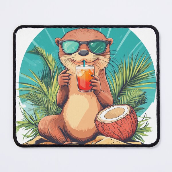 Item preview, Otter On Beach designed and sold by NicolasGlowArt.