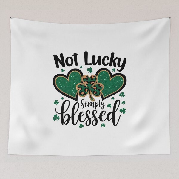 Item preview, Not lucky simple blessed designed and sold by marfanna.
