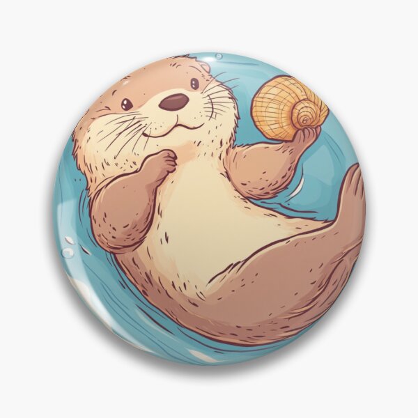 Item preview, Otter in Water designed and sold by NicolasGlowArt.