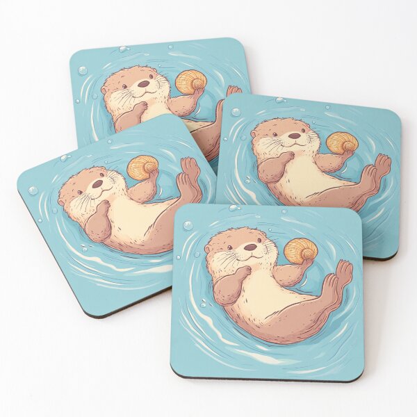 Item preview, Otter in Water designed and sold by NicolasGlowArt.