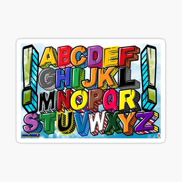 Aperçu de l'œuvre Alphabet. Modèle 1 couleur. Sans nombre. créée et vendue par Vinidal.