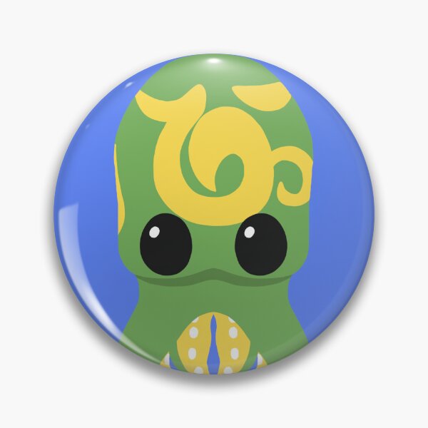 Item preview, Animal Jam - Green Octopus Thousand-Yard Stare designed and sold by ClumsyPillbug.