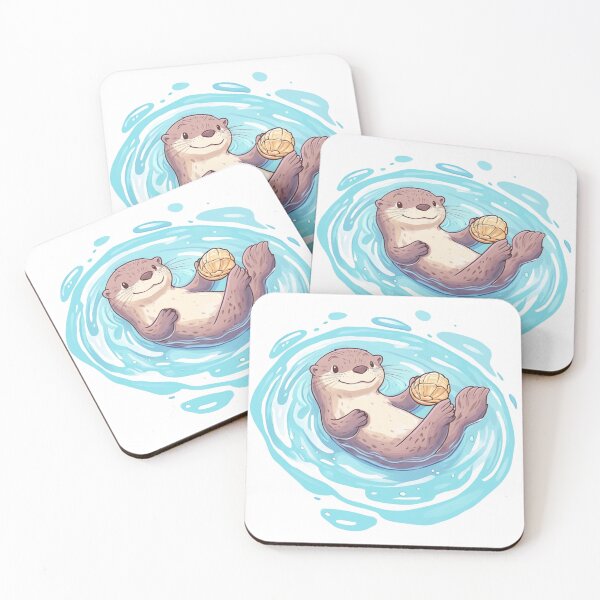 Item preview, Otter Swimming designed and sold by NicolasGlowArt.