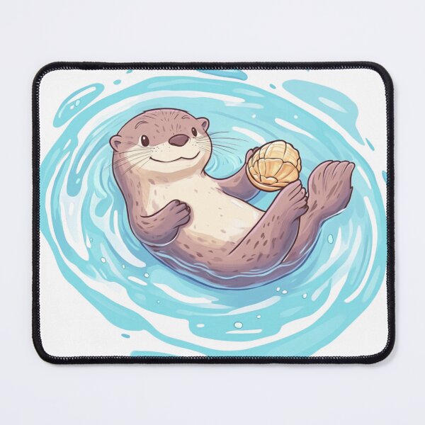 Item preview, Otter Swimming designed and sold by NicolasGlowArt.