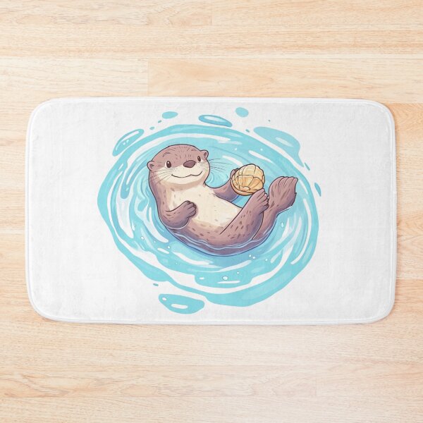 Artikelvorschau, Otter schwimmen entworfen und verkauft von NicolasGlowArt.