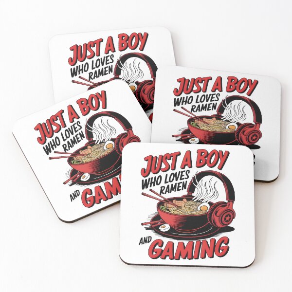 Item preview, Just a Boy Who Loves Ramen and Gaming T-Shirt – Funny Gamer Foodie Tee designed and sold by T3goods.