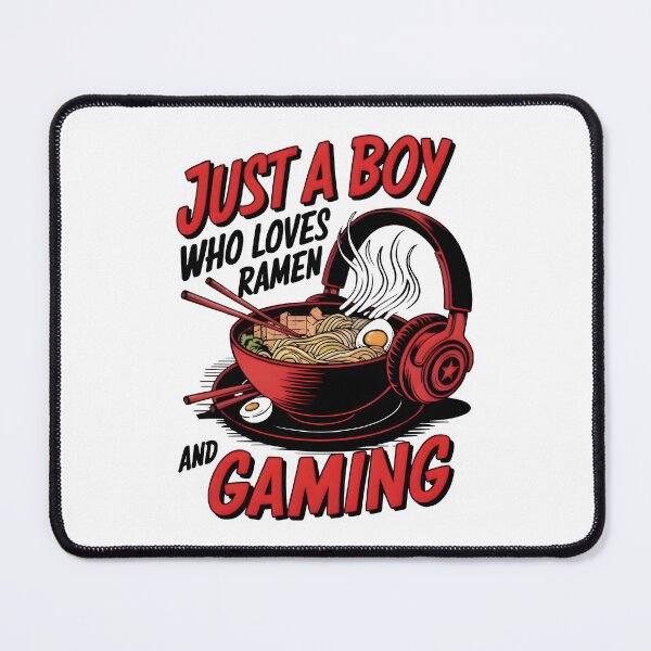 Item preview, Just a Boy Who Loves Ramen and Gaming T-Shirt – Funny Gamer Foodie Tee designed and sold by T3goods.