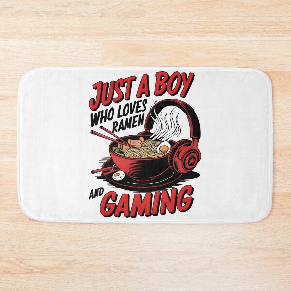 Item preview, Just a Boy Who Loves Ramen and Gaming T-Shirt – Funny Gamer Foodie Tee designed and sold by T3goods.