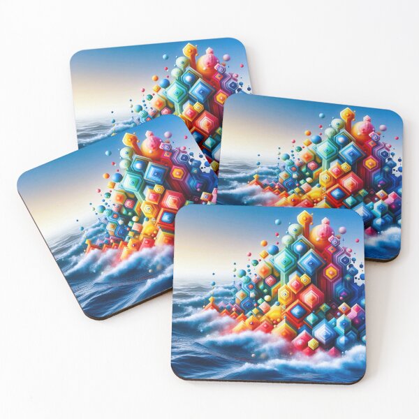 Item preview, colorful geometric,decorative shapes designed and sold by Dogandesighn.