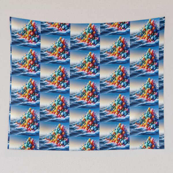 Item preview, colorful geometric,decorative shapes designed and sold by Dogandesighn.