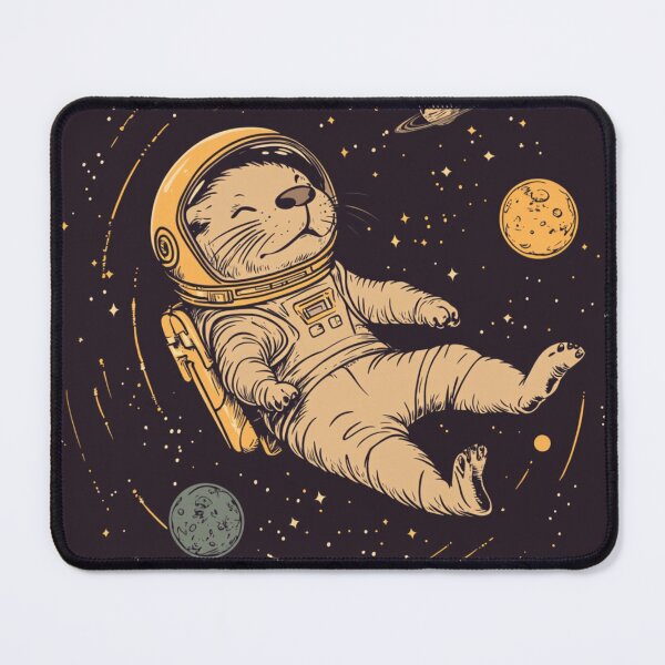 Item preview, Otter Astronaut designed and sold by NicolasGlowArt.