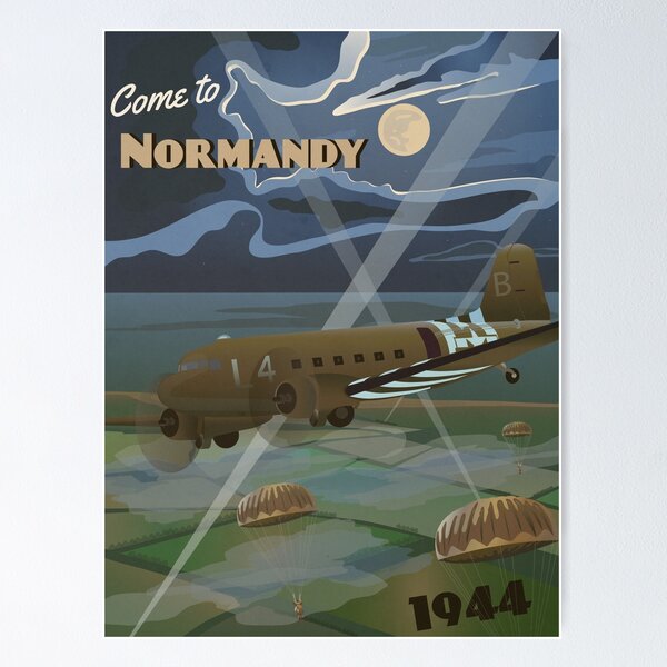 Item preview, Normandy 1944 "D-Day Travel Poster" designed and sold by The War Effort.