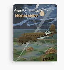 Normandy 1944 "D-Day Travel Poster" Canvas Print