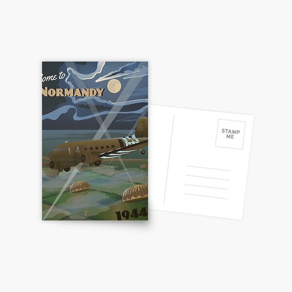 Normandy 1944 "D-Day Travel Poster" Postcard