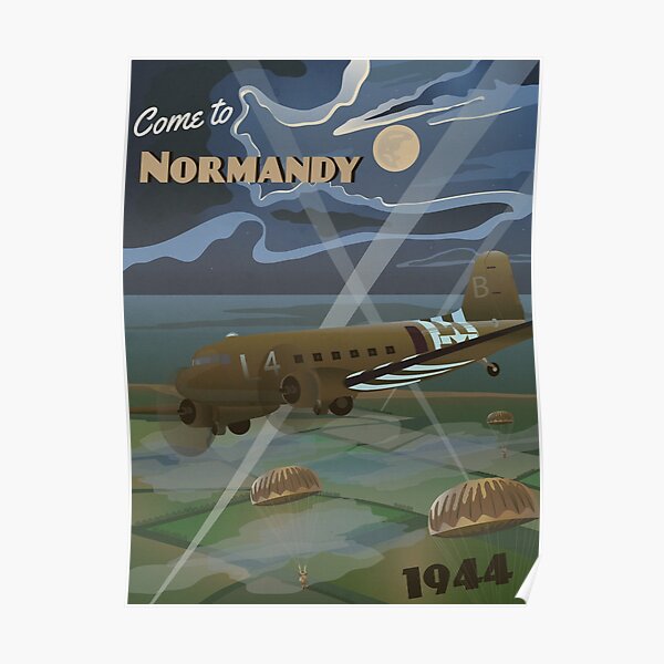 Normandy 1944 "D-Day Travel Poster" Poster
