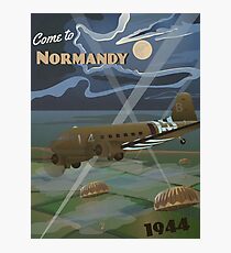 Normandy 1944 "D-Day Travel Poster" Photographic Print