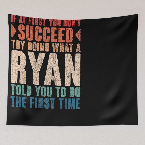 Item preview, Ryan last name surname vintage funny personalized birthday gift designed and sold by 9X FR.