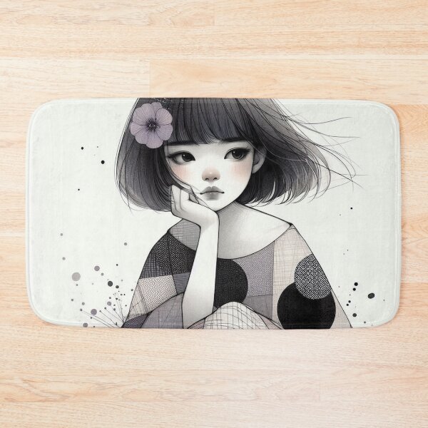 Item preview, Melancholy Girl designed and sold by Beyondnote-Art.