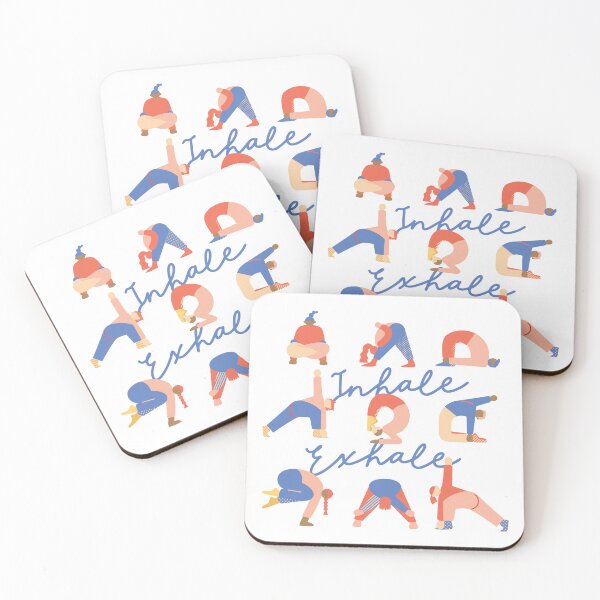 Item preview, Inhale Exhale – Minimalist Yoga Illustration. designed and sold by noinudee.