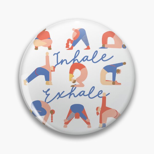 Item preview, Inhale Exhale – Minimalist Yoga Illustration. designed and sold by noinudee.